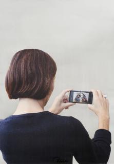 Michelangelo Pistoletto - Donna che fotografa la Venere degli stracci