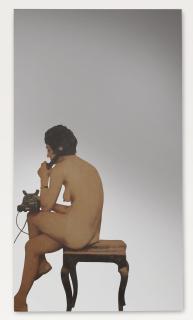 Michelangelo Pistoletto - Donna nuda al telefono