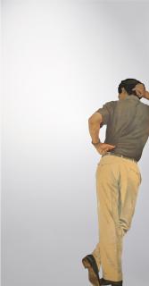 Michelangelo Pistoletto - Uomo appoggiato (Leaning Man)