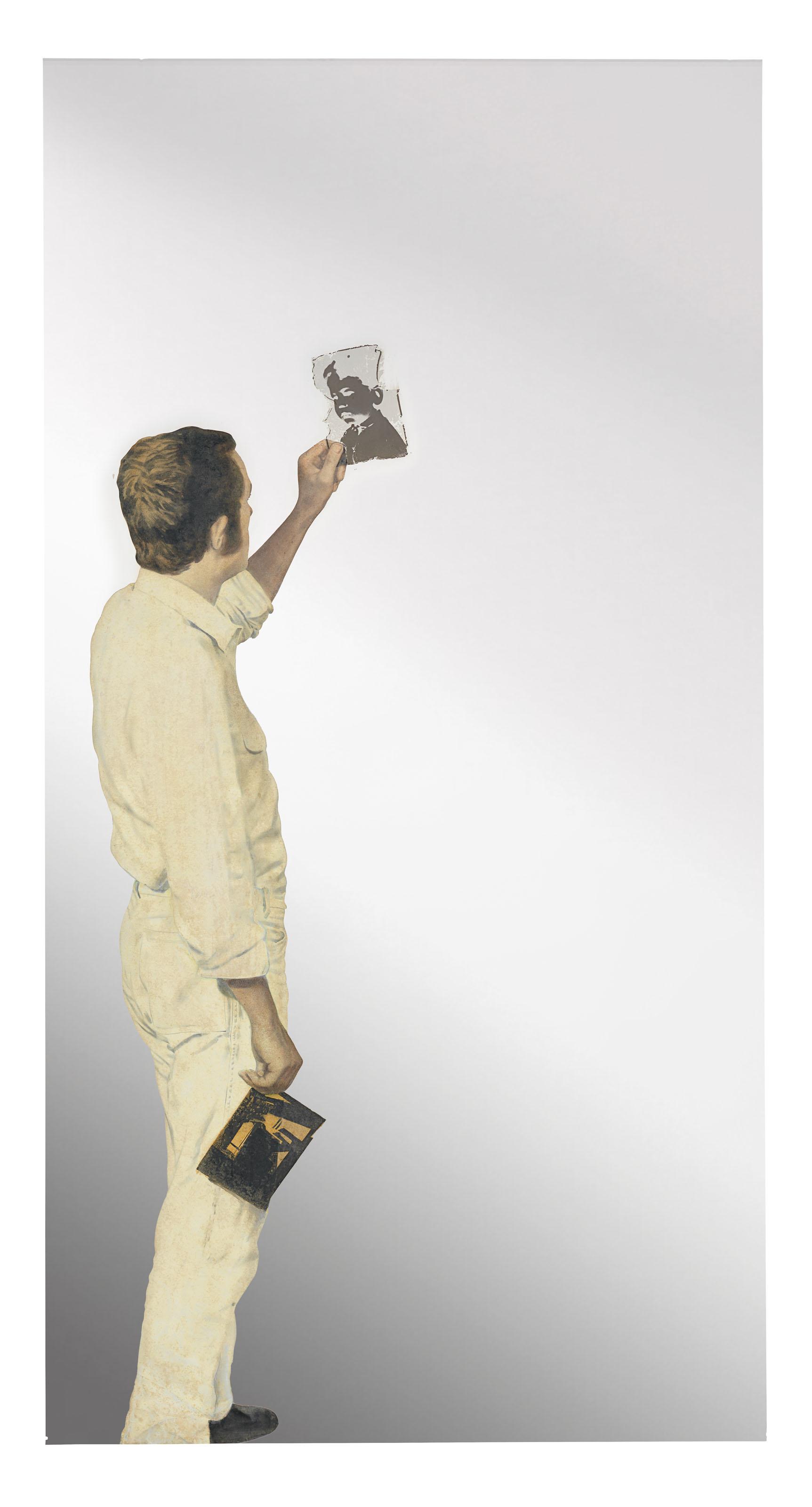 Michelangelo Pistoletto - Uomo che guarda un negativo (Man Looking at a Negative)
