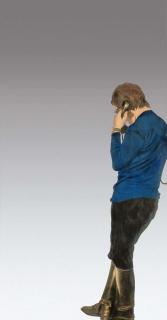 Michelangelo Pistoletto - Uomo con gli stivali al telefono