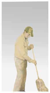 Michelangelo Pistoletto - Uomo Con Scopa