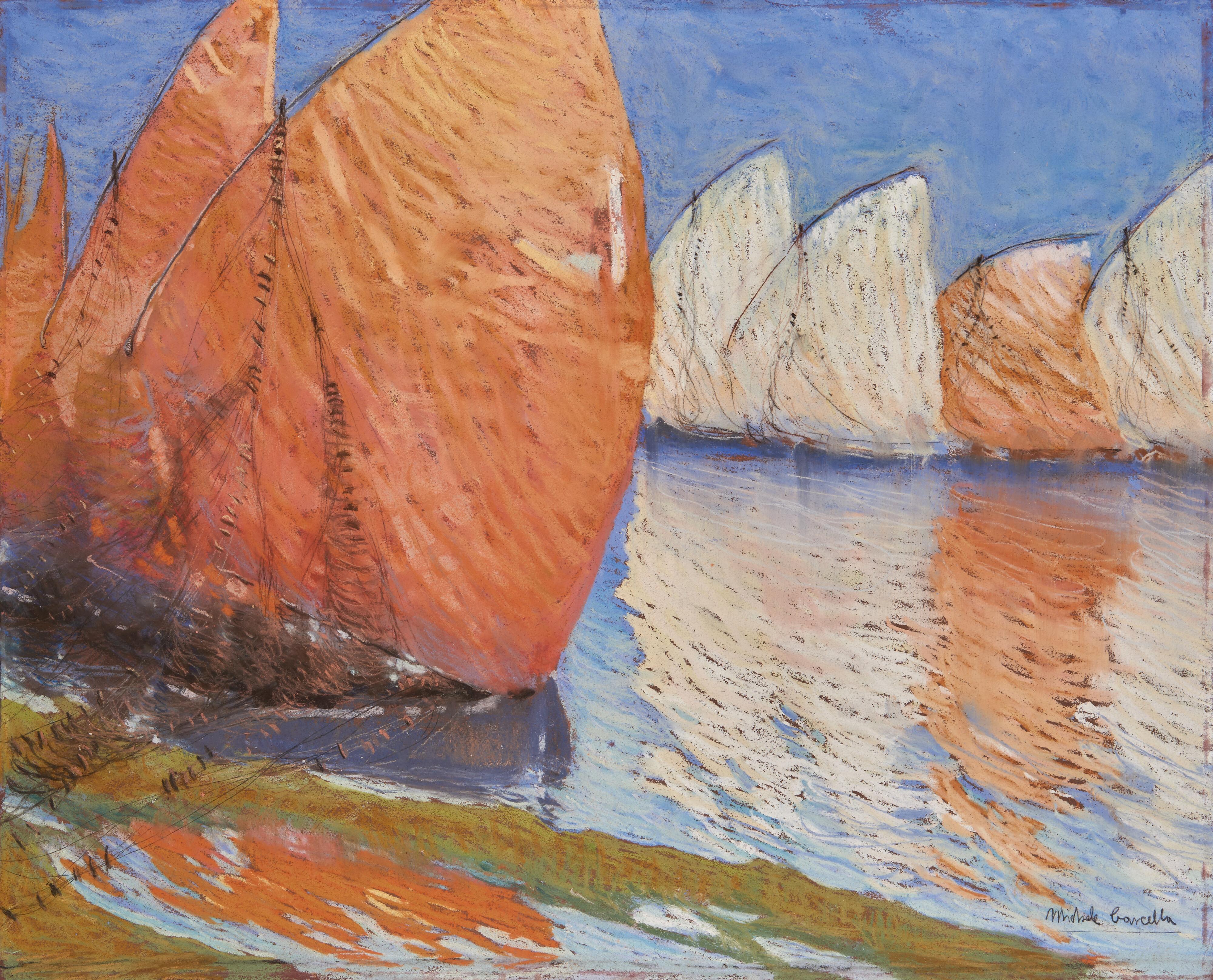 Michele Cascella - Barche a vela