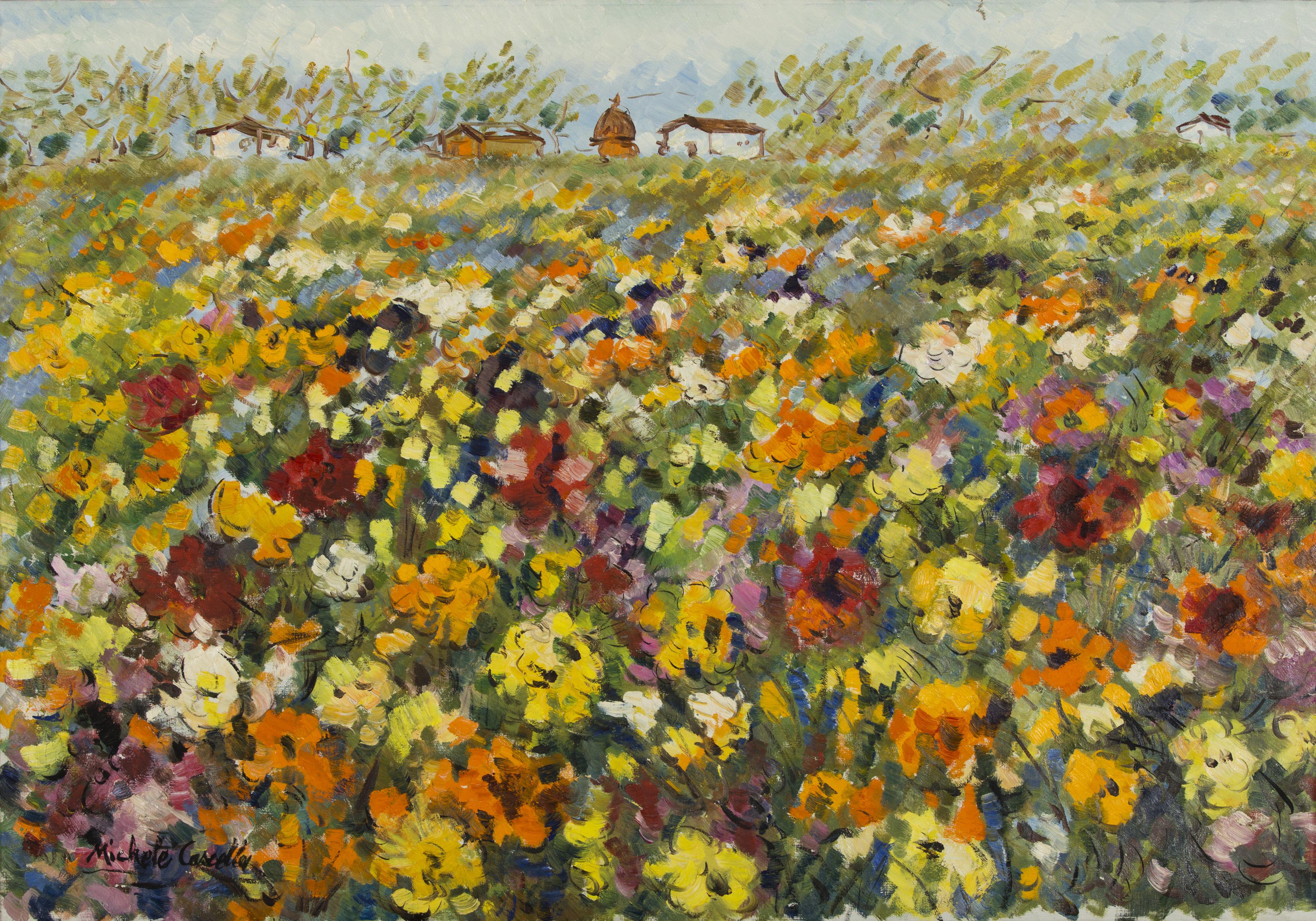Michele Cascella - Campo di fiori
