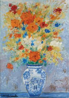 Michele Cascella - Composizione con fiori