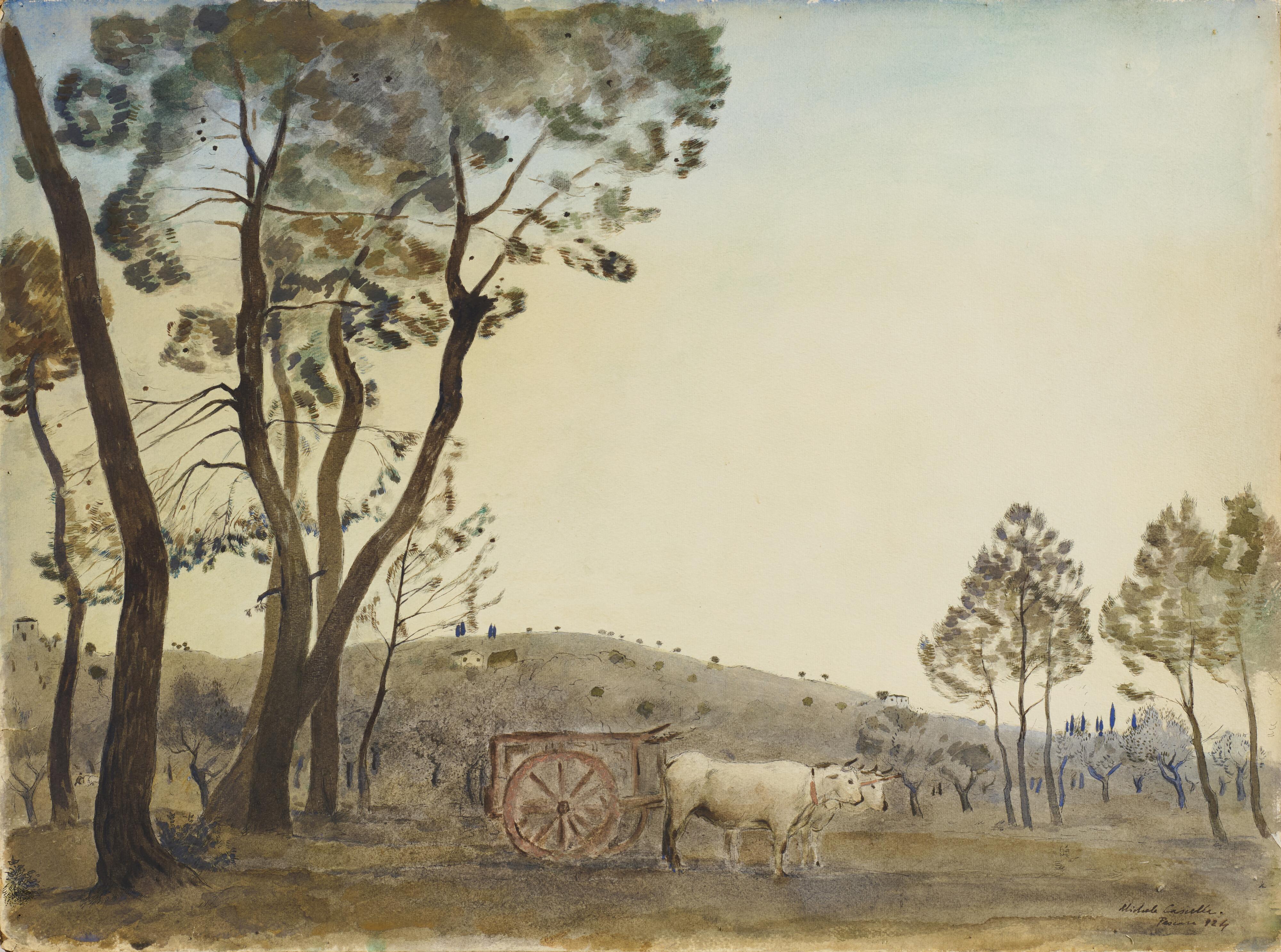 Michele Cascella - Dintorni di Pescara