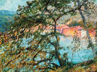 Michele Cascella - Portofino\'s magic from the hilltop