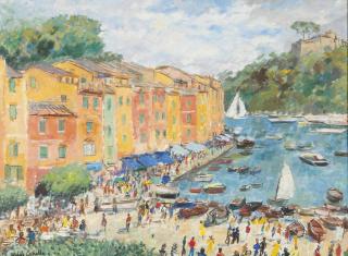 Michele Cascella - Summer Begins in Portofino