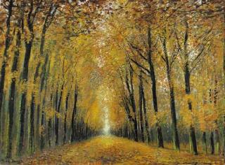 Michele Cascella - The Autumn Leaves are Falling