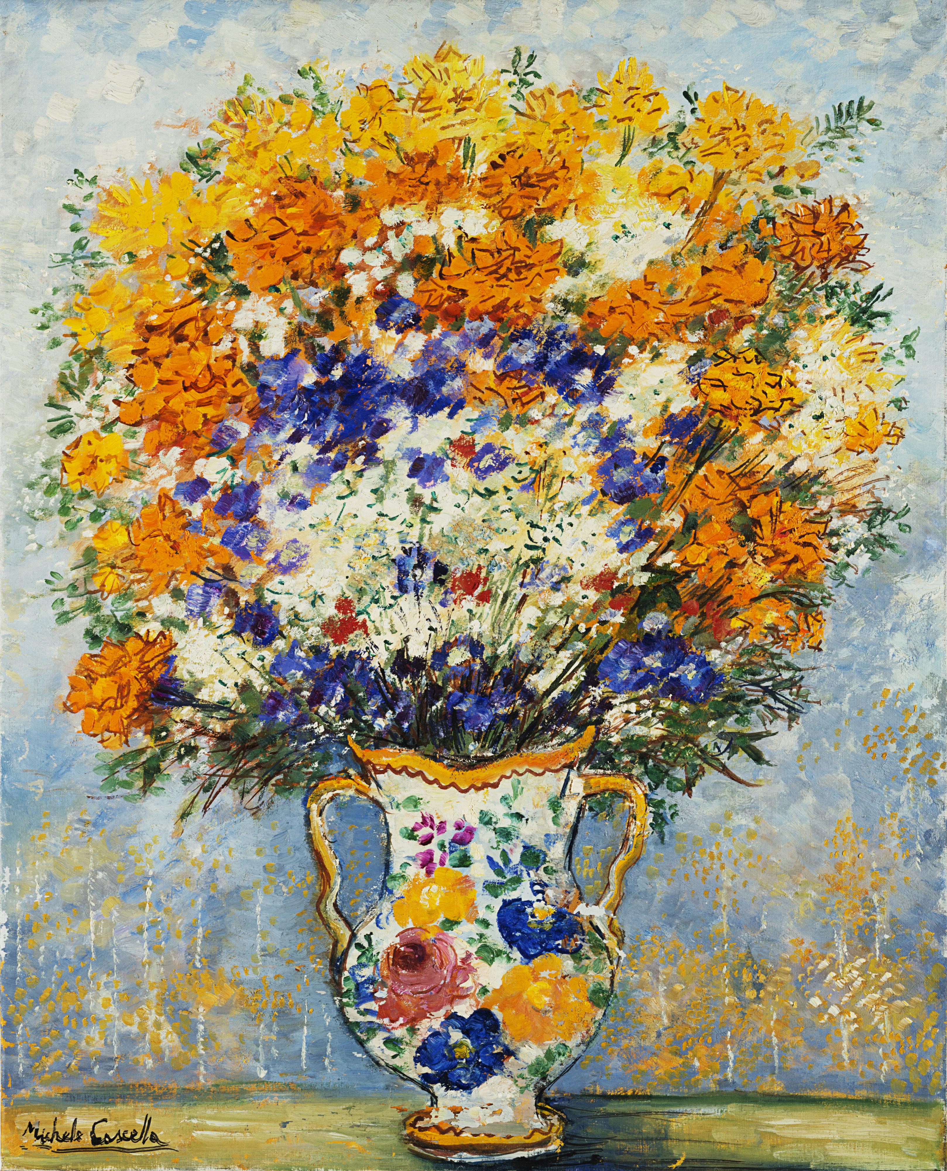 Michele Cascella - Vaso di fiori