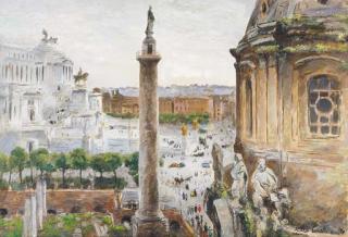 Michele Cascella - Veduta Romana