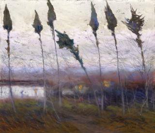 Michele Cascella - Vento tra i pioppi