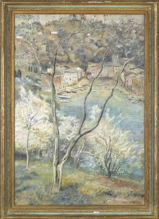 Michele Cascella - View of Portofino