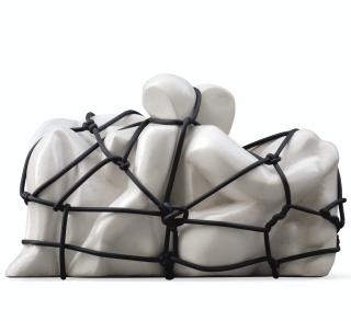Michèle Chast - Confidencesresin With Powder Of Marble And Neoprene Wire
