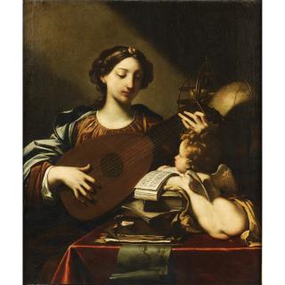 Michele Desubleo - Allégorie De La Musiquemichele Desubleo ; Allegory Of The Music ; Oil On Canvas