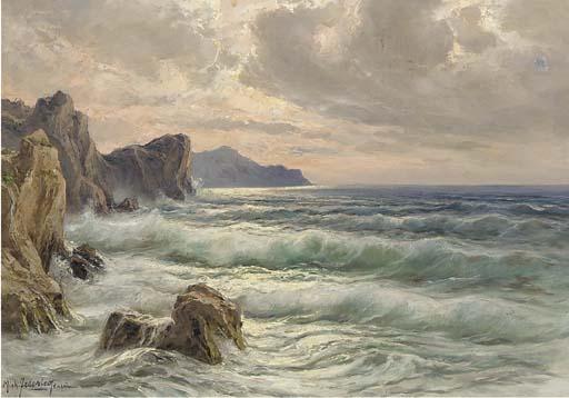 Michele Federico - The Capri coastline at dusk