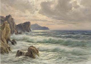 Michele Federico - The Capri coastline at dusk