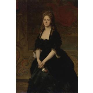 Michele Gordigiani - Italian Portrait Of Nadezhda Mikhailovna Polovtsova, 1869