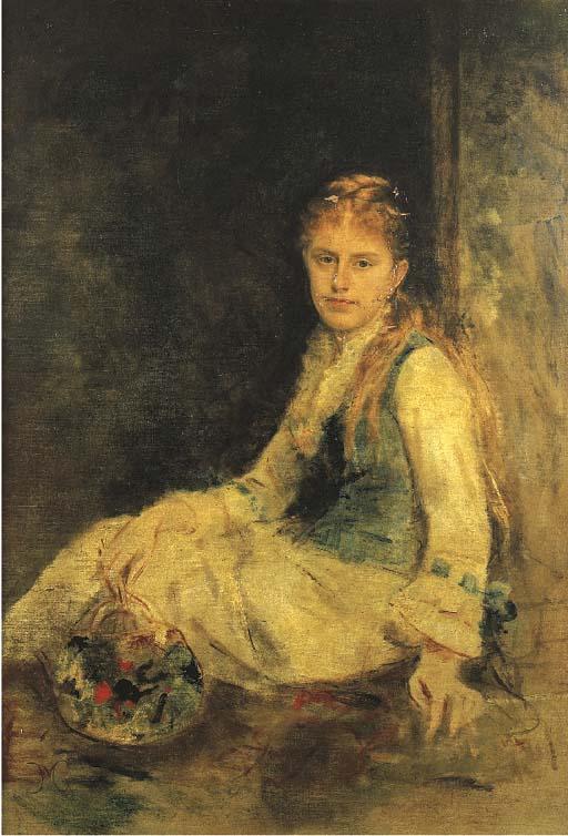 Michele Gordigiani - Mademoiselle De Pourtalès