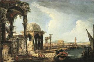 Michele Marieschi - An architectural capriccio of a city