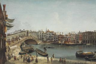 Michele Marieschi - Venice: The Rialto From The Riva Del Vin