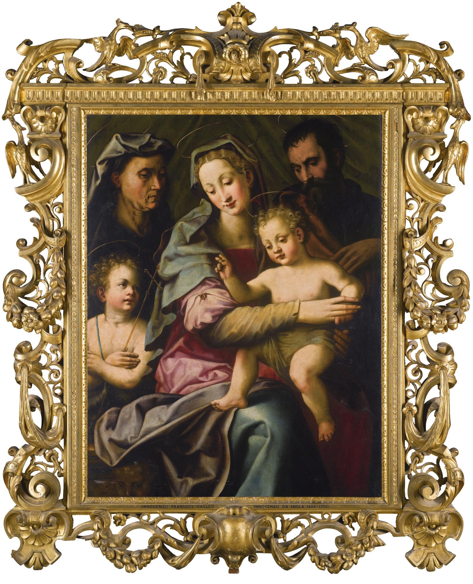 Michele Tosini - The Holy Family With St Elizabeth And The Young St John The Baptist