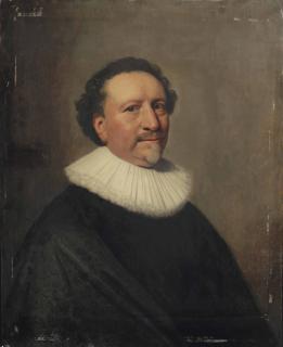 Michiel Jansz. Van Mierevelt - Portrait Of A Gentleman, Bust-Length, In A Black Costume With A White Lace Collar