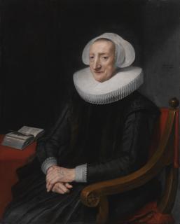 Michiel Jansz. Van Mierevelt - Portrait Of A Lady, Aged 78, Three-Quarter Length, Seated, With Ruff And Bonnet