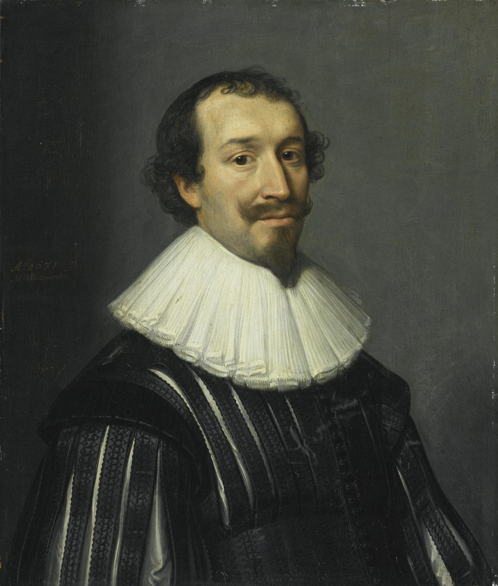 Michiel Jansz. Van Mierevelt - Portrait Of A Man, Half-Length