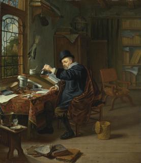 Michiel Van Musscher - A Doctor In His Studio