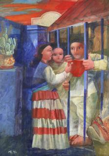 Mick Rooney R.A. - Behind Bars With Cactus