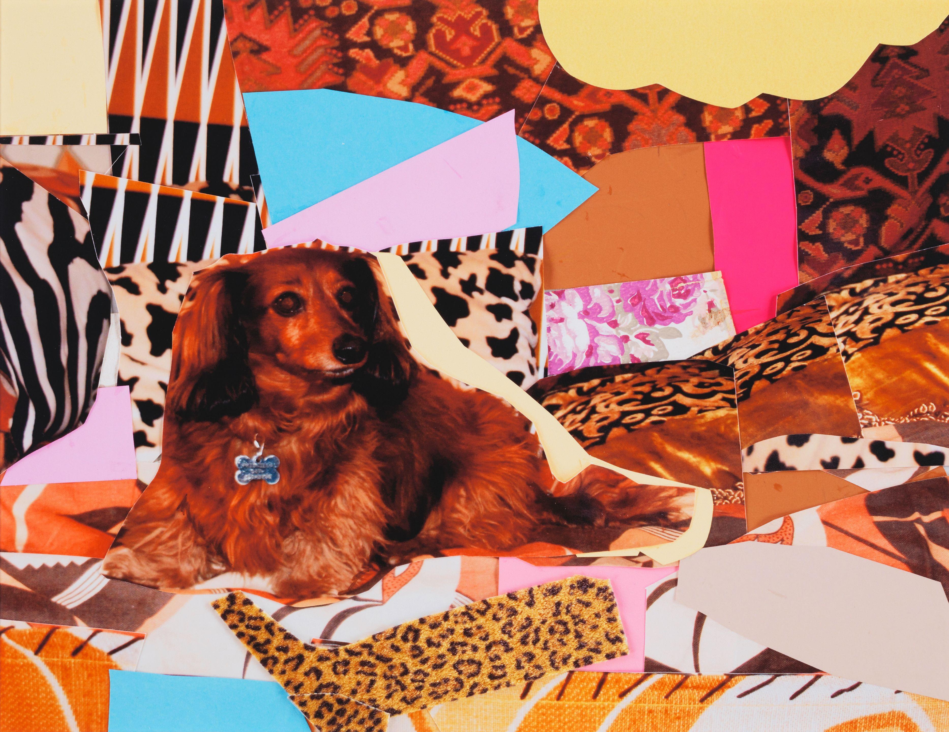 Mickalene Thomas - Portrait de Priscilla Petit Chien