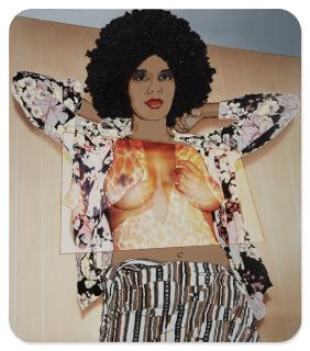 Mickalene Thomas - Portrait of Maya #10