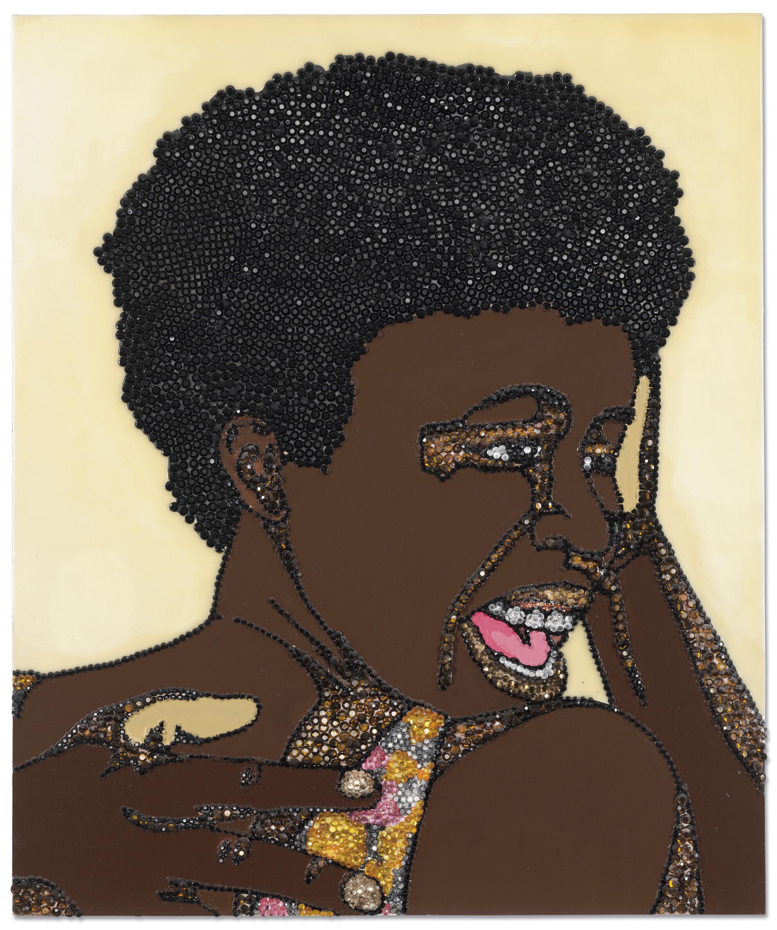 Mickalene Thomas - Portrait of Wrestler #5