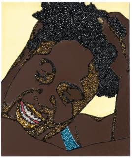 Mickalene Thomas - Portrait of Wrestler #9