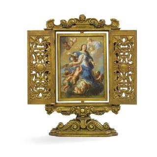 Miguel Cabrera - Double-Sided Panel: The Assumption Of The Virgin And St. Augustine