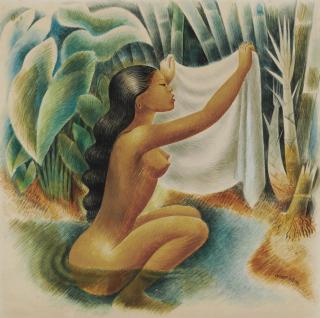 Miguel Covarrubias - Bather Holding Up Her Kemban