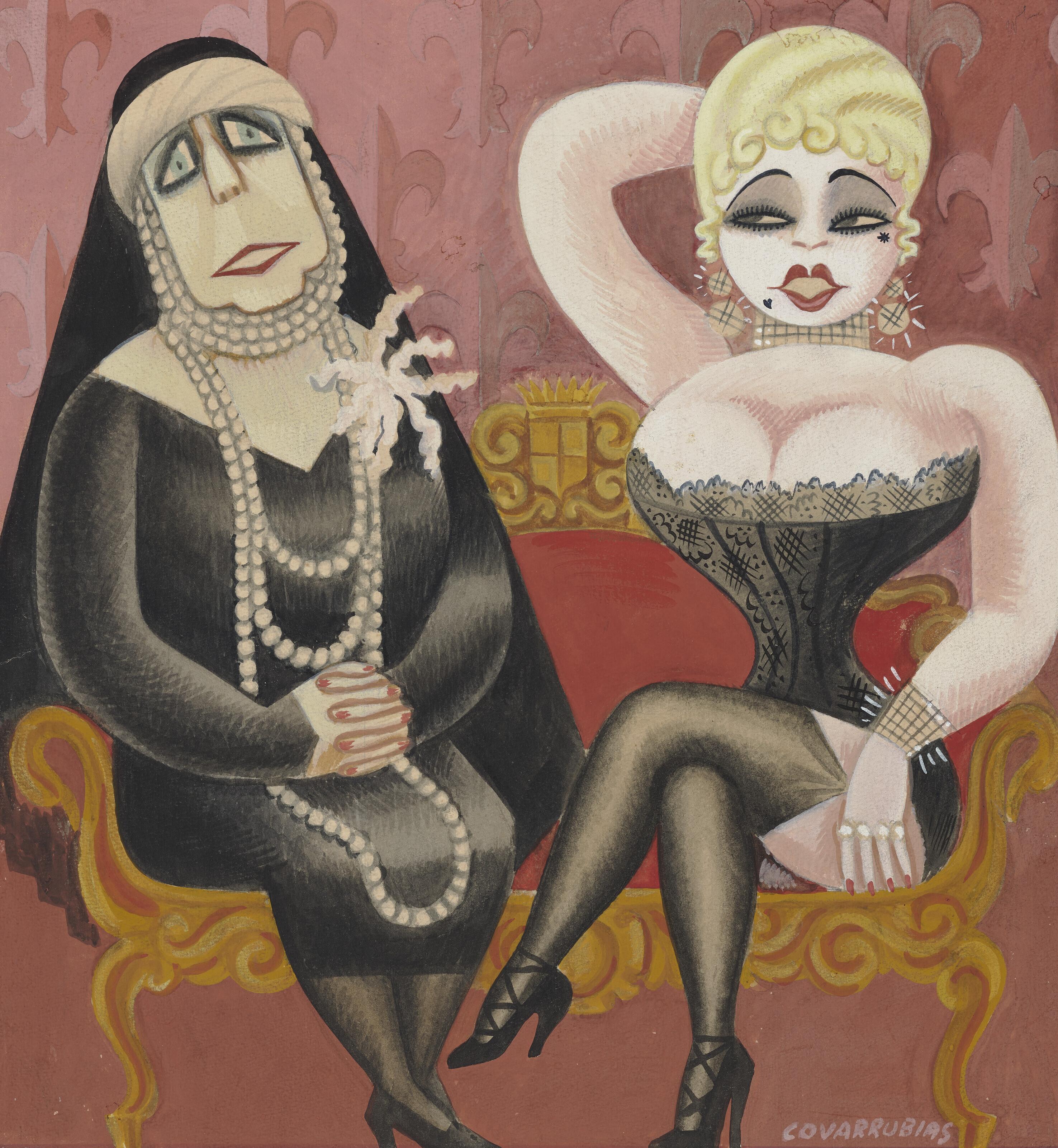 Miguel Covarrubias - Impossible Interview #7 (Maria of Romania vs. Mae West)
