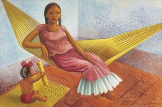 Miguel Covarrubias - Juchiteca Sentada En Una Hamaca