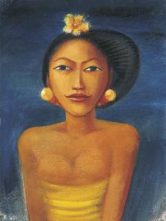 Miguel Covarrubias - Lady of High Caste Wearing Gold Subang