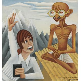 Miguel Covarrubias - Ms. Mcpherson Entrevistando A Gandhi En El Himalaya