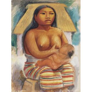 Miguel Covarrubias - Mujer De Bali (Double-Sided Work)