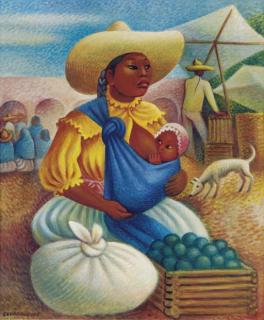 Miguel Covarrubias - Mujer En El Mercado