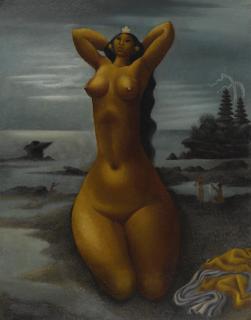 Miguel Covarrubias - Mujer En El Río (Balinesa) 