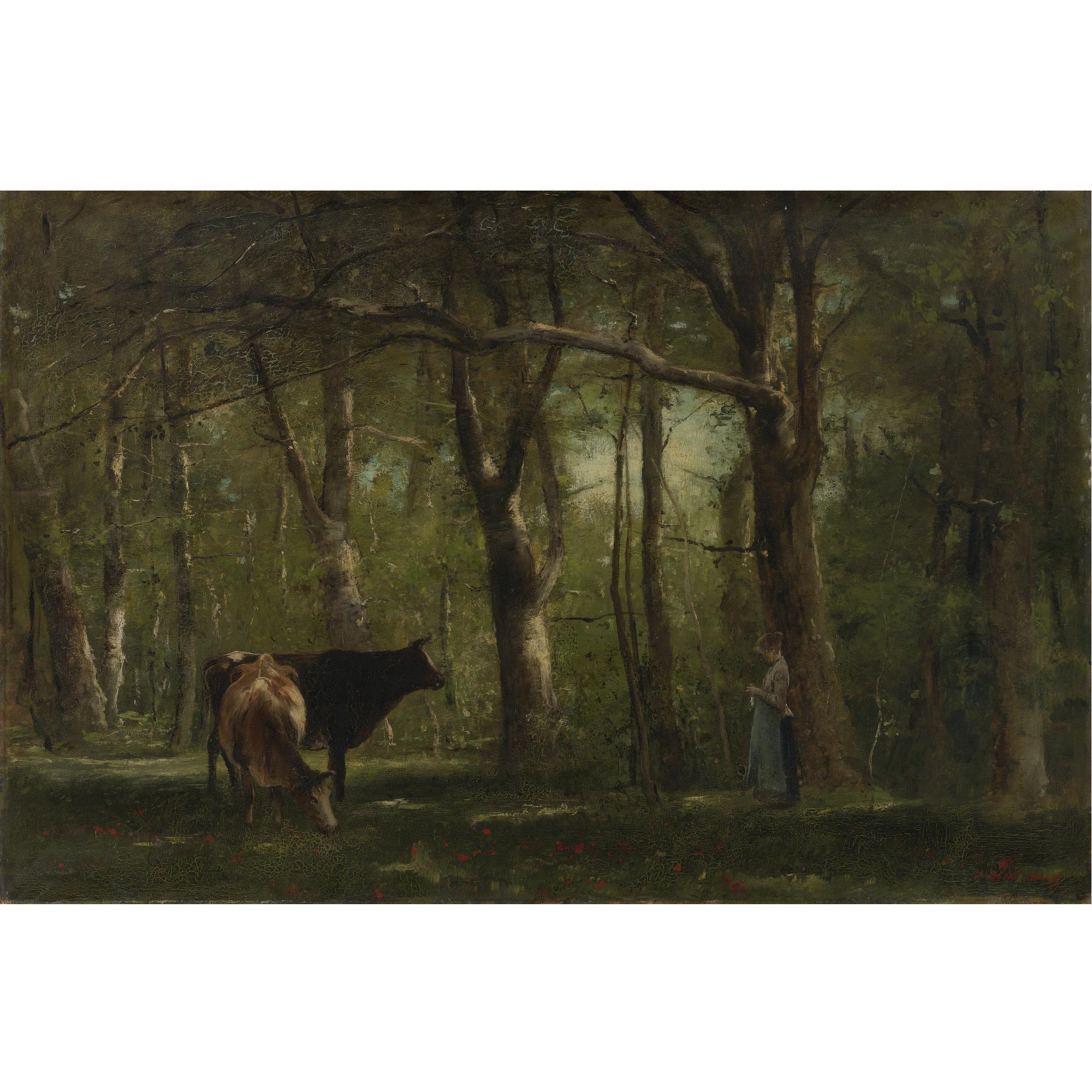 Mihály Munkácsy - Hungarian Woodland Interior