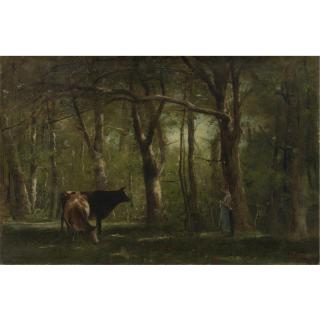 Mihály Munkácsy - Hungarian Woodland Interior