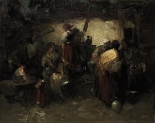 Mihály Munkácsy - In the barn
