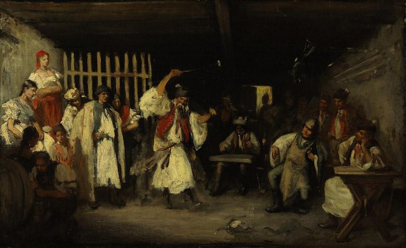 Mihály Munkácsy - Performance in a Tavern