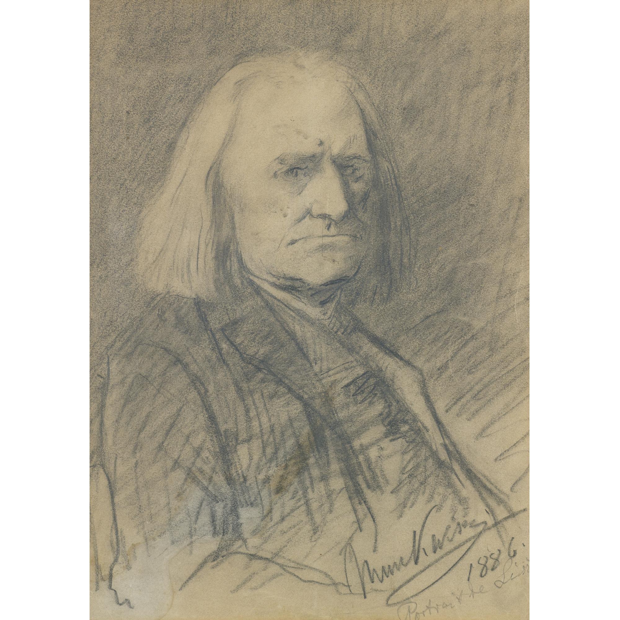 Mihály Munkácsy - Portrait Of Franz Liszt