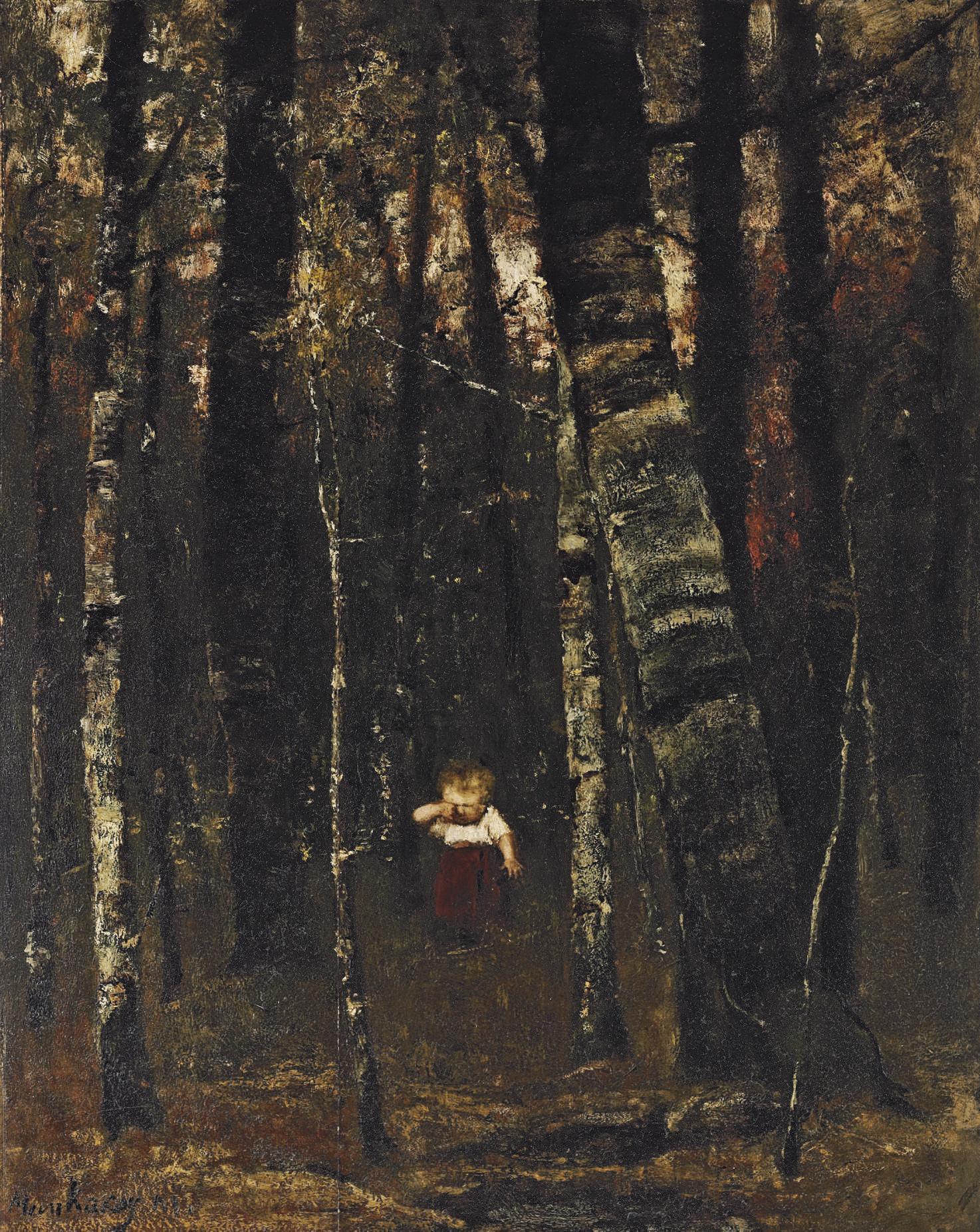 Mihály Munkácsy - Verirrt I (Lost in the woods)